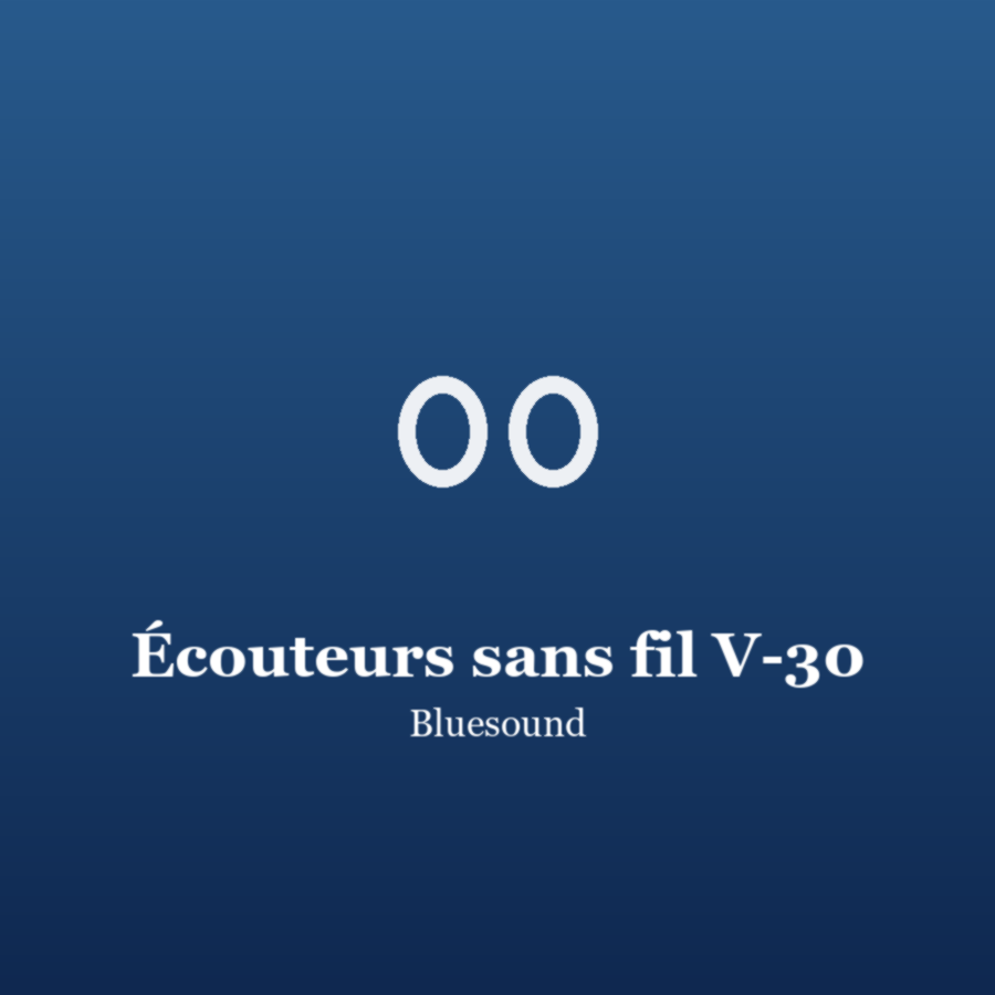 Écouteurs sans fil V-30 - Bluesound